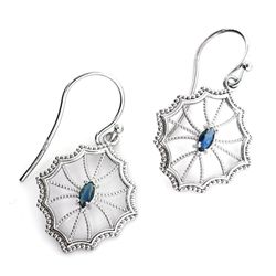 APP: 0.7k 0.95CT Pear Cut Kyanite And Sterling Silver Earrings