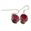 Image 1 : APP: 0.4k 13.17CT Oval Cut Ruby And Sterling Silver Earrings