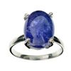 Image 1 : APP: 1.2k Designer Sebastian 9.60CT Cabochon Tanzanite and Sterling Silver Ring