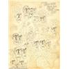 Image 1 : Charles Crumb - Original Sketch Page (undated). Charles, oldest brother to Robert Crumb, did this am