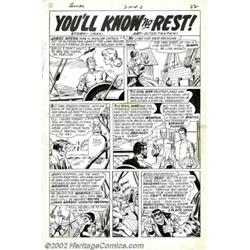 Steve Ditko and Sal Trapani - Original Art for Forbidden Worlds #138, Complete 3-page Story, "You'll