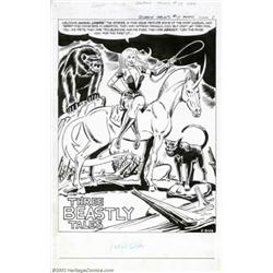 Steve Ditko - Original Art for Scary Tales #11, Title Page and Complete 5-page Story, "The Unicorn!"