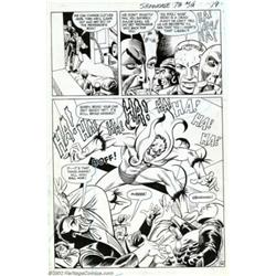 Steve Ditko - Original Art for Showcase #73, page 14 (DC, 1967). The Creeper drops in on the bad guy