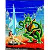 Image 1 : Al Feldstein - Original Cover Recreation for Weird Fantasy #15 (2002). Famous for his legendary cont