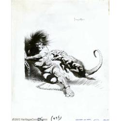 Frank Frazetta - Original Illustration for Edgar Rice Burroughs' Chessmen of Mars (Doubleday, 1973).