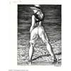 Image 1 : Robert Crumb - Original Illustration for Art and Beauty Magazine (Kitchen Sink, 1996). A girl at the