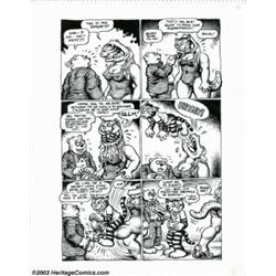 Robert Crumb Original Art For Fritz The Cat Complete 15 Page