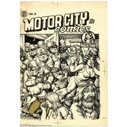 Robert Crumb - Original Cover Art for Motor City Comics #2 (Rip Off Press, 1970). It's Lenore Goldbe
