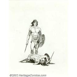 Frank Frazetta - Original Illustration for Tarzan and the Lost Empire (Ace, 1962). Universally ackno