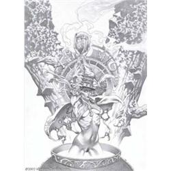 Tomas Giorello - Original Illustration, "Enchantress" (undated). Is this Zatanna on her day off or V