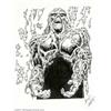 Image 1 : Carmine Infantino and Alfredo Alcala - Original Illustration for T-shirt Design (undated). Swamp Thi