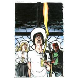 Warren Pleese - Original Cover Art for True Faith Graphic Novel (DC/Vertigo, 1997). An early work by