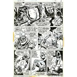 Mike Ploog and Frank Chiaramonte - Original Art for Werewolf by Night #13, page 3 (Marvel, 1974). He