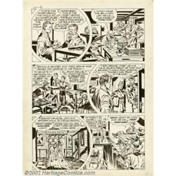 Jack Kirby and Joe Simon - Original Art for Green Hornet #39, page 31 (Harvey, 1948). This is actual
