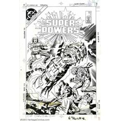 Jack Kirby - Original Cover Art for Super Powers #1 (DC, 1984). Jack Kirby delivers another cosmic c