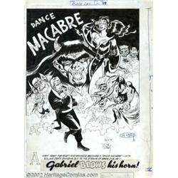 Joe Kubert - Original Art for Black Cat #2, page 39 (Harvey, 1952). A truly bizarre piece of art, th