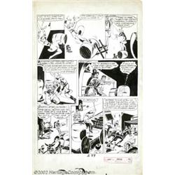 Joe Kubert - Original Art for Speed Comics, page 44 (Harvey,1947). The lovely heroine shows off her.
