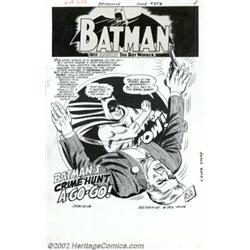 Sheldon Moldoff and Joe Giella - Original Art for Detective Comics #352, page 1 (DC, 1966). A roundh