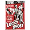 Image 1 : Lucky Ghost (Toddy Pictures, R-1943).One Sheet (27" X 41"). Starring: Matan Moreland, F.E. Miller. F