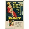 Image 1 : Bait (Columbia, 1954).One Sheet (27" X 41").Dir. Hugo Haas. Starring: Cleo Moore, Hugo Haas. Fine. I