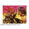 Image 1 : Aliens (20th Century Fox, 1996).Dave Dorman signed print (22" X 28") "Aliens Versus the Predator". N
