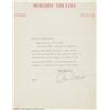 Image 1 : Orson Welles Autographed Letter (undated). Generally regarded as one of the finest director/filmmake