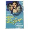 Image 1 : Stranger, The (RKO, 1946).One Sheet (27" X 41").Dir. Orson Welles. Starring: Orson Welles, Loretta Y