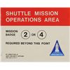 Image 1 : Space Shuttle Restricted Area Signs