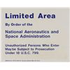 Image 2 : Space Shuttle Restricted Area Signs