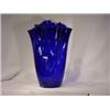 Image 1 : Bel'Arte-(New) 15 Inch Blue Vase