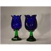 Image 1 : Bel'Arte-(New) Voltive Blue Tulip Candle Holder