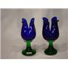 Image 2 : Bel'Arte-(New) Voltive Blue Tulip Candle Holder