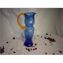 Bel'Arte-(New) Blue Pitcher With Orange