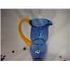 Image 2 : Bel'Arte-(New) Blue Pitcher With Orange