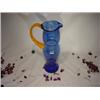 Image 3 : Bel'Arte-(New) Blue Pitcher With Orange