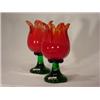Image 1 : Bel'Arte-(New) Voltive Red Tulip Candle Holder