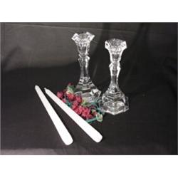 Atlantis-(New) Pair of 8 Inch Candlestick Holders
