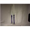 Image 1 : Bel'Arte-(New) Pair of Blue Candlestick Holders