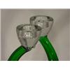 Image 3 : Bel'Arte-(New) Green 9 Inch Candlestick Holders