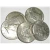 5 TOTAL SILVER KENNEDY HALF DOLLARS *MIXED DATES & GRADES-NICE EARLY SILVER HALF DOLLARS*!!