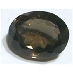27.50 CARAT *HUGE* SMOKY TOPAZ OVAL CUT & FACETED-READY FOR MOUNT *REALLY NICE GEM QUALITY*!!