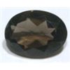 Image 1 : 16.50 CARAT *HUGE* SMOKY TOPAZ OVAL CUT & FACETED-READY FOR MOUNT *REALLY NICE GEM QUALITY*!!