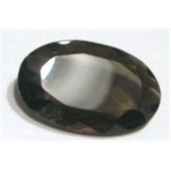 16.30 CARAT *HUGE* SMOKY TOPAZ OVAL CUT & FACETED-READY FOR MOUNT *REALLY NICE GEM QUALITY*!!