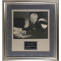 Harry S. Truman Signed Photograph