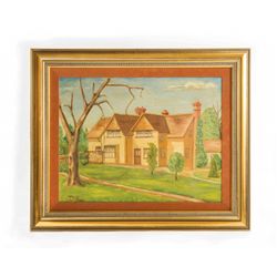 Dwight D. Eisenhower’s Original Painting of His 1944 London Home