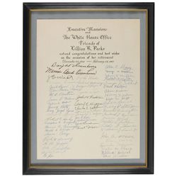 Dwight D. Eisenhower Signed Retirement Congratulations