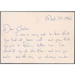 Jacqueline Kennedy Autographed Letter Signed