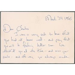 Jacqueline Kennedy Autographed Letter Signed