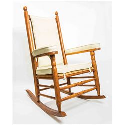 John F. Kennedy Official Replica Rocking Chair and Mourning Fabric