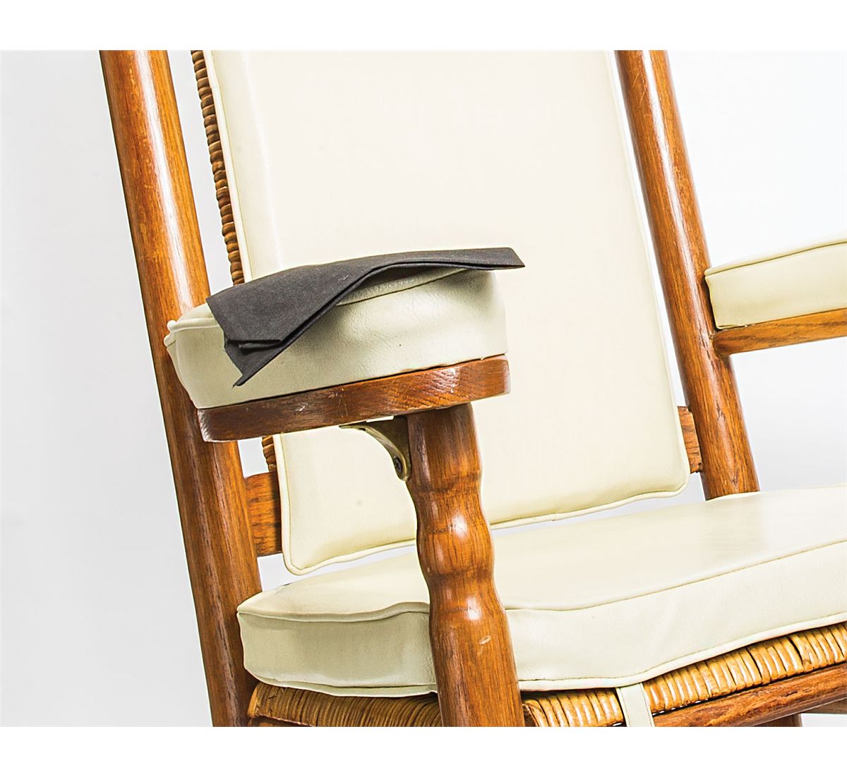 John F. Kennedy Official Replica Rocking Chair and Mourning Fabric